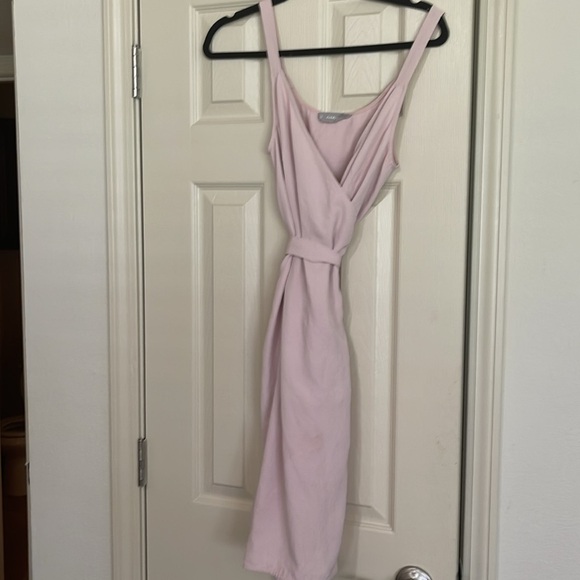 Everlane Pink Wrap Sundress V nevk Neck Mini dusty pink 8 - Picture 1 of 5